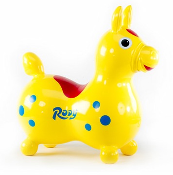 Skoczek do skakania Konik Rody Gymnic żółty