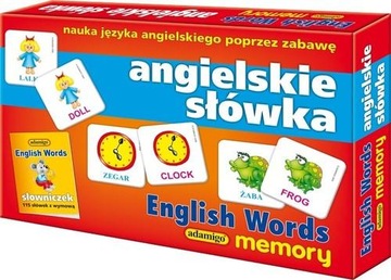 Memory Angielskie słówka English Words gra pamięciowa ADAMIGO