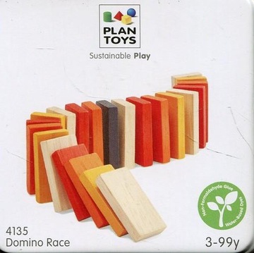 MINI DOMINO WYŚCIG GRA ZRĘCZNOŚCIOWA - PLAN TOYS