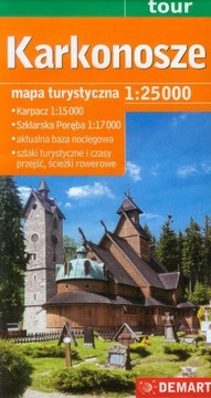 Karkonosze mapa turystyczna 1:25 000