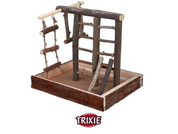 TRIXIE Plac zabaw huśtawka drabinka zabawka papug papugi falistej ptaków