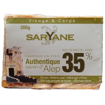 SARYANE MYDŁO ALEPPO 35% OLEJU LAUROWEGO 200g HIT