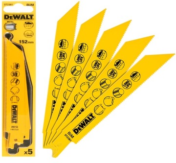 DeWalt DT2361 brzeszczoty do metalu 152 5cz S922BF