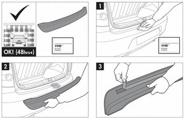 LIŠTA NA PRAHY VW SHARAN SEAT ALHAMBRA 2010-