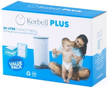 KORBELL ВСТАВКА ДЛЯ КОРЗИНЫ 26Л ДЛЯ ПОДГУЗНИКОВ 3PACK