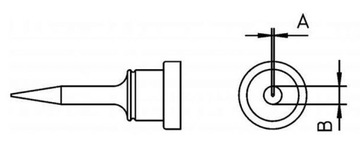 НАКОНЕЧНИК LT1S LT-1S 0,2 ММ ДЛЯ ПАЯЛГА WELLER WSP80!!