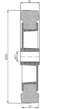 КОЛЕСА FI 250 мм РЕЗИНОВЫЕ ПЛАСТИКОВЫЕ КОЛЕСА -99TS