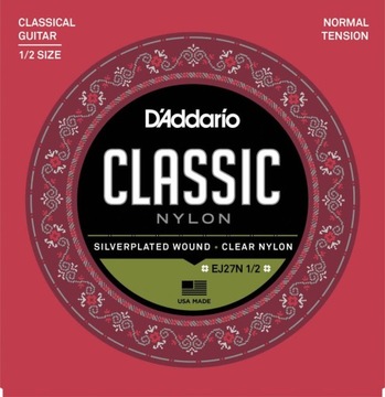 D'Addario EJ27N struny nylon gitara klasyczna 1/2