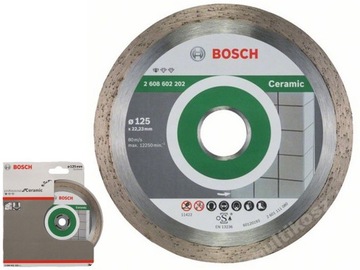 BOSCH Tarcza diamentowa DO PŁYTEK GLAZURY 125x22,2