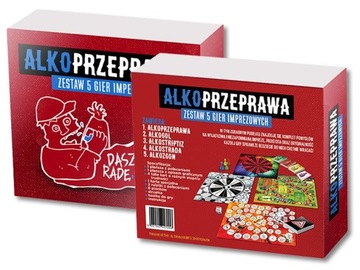 GRA ALKOHOLOWA TOWARZYSKA ALKOPRZEPRAWA ZESTAW 5w1