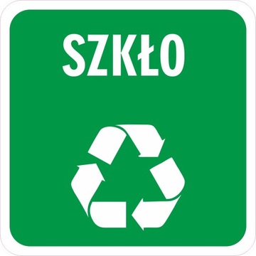 Naklejka NS26 segregacja odpadów śmieci 18x18 cm