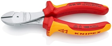 SZCZYPCE BOCZNE KNIPEX 74 06 160 VDE PRZEŁOŻENIE