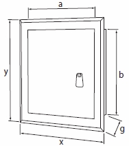 МЕТАЛЛИЧЕСКАЯ ДВЕРЬ 60x100 Ral 9002