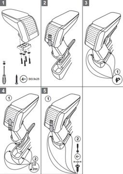 СТАНДАРТНЫЙ ПОДЛОКОТНИК Kia Picanto, 2011->