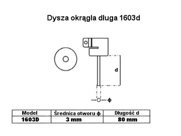 Длинное круглое сопло 1603d - Аппарат для сварки пластика