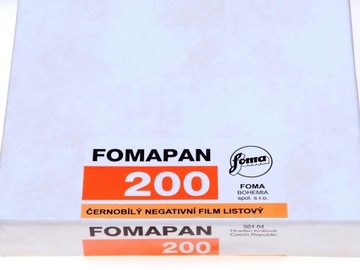 Фома Фомапан 200 4x5/50 BW большой формат