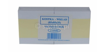 Kostka Notes 85x85 biała nie klejona 2szt