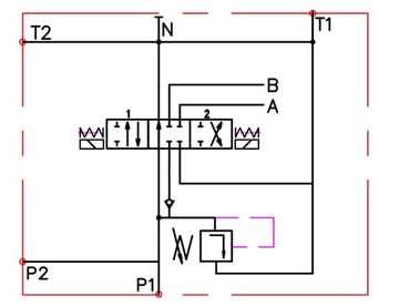 ROZDZIELACZ HYDRAULICZNY 1 SEK 80L ELEKTRYCZNY 24V