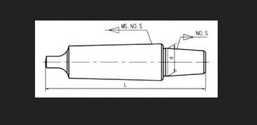 Trzpień wiertarski Morsa z płetwą MT MS MK 4 B18