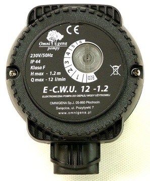 E-DHW PUMP 12-1.2, электронная циркуляция горячей воды