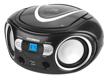 РАДИО БУМБОКС-ПЛЕЕР HYUNDAI USB CD MP3 AUX FM ЧЕРНЫЙ