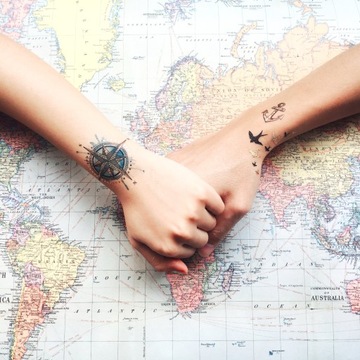 Тату на руке, предплечье, морском стиле Paperself