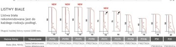 Белый деревянный плинтус PW 92