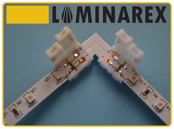 ZŁĄCZKA KĄTOWA DO TAŚMA LED 10MM KLIPS-KLIPS