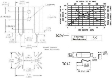 РАДИАТОР 6298B AAVID THERMALLOY цена за 2 шт.