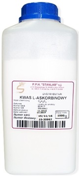 KWAS L-ASKORBINOWY WITAMINA C 1kg STAN LAB