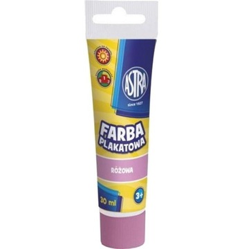 FARBA PLAKATOWA ASTRA TUBA 30 ml RÓŻOWA