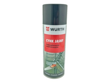 CYNK OCYNK JASNY W SPRAYU 400 ml ZABEZPIECZA WURTH