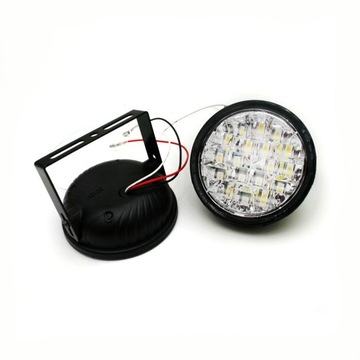 ŚWIATŁA DZIENNE LED DRL 9CM MOCNE OKRĄGŁE DIODY