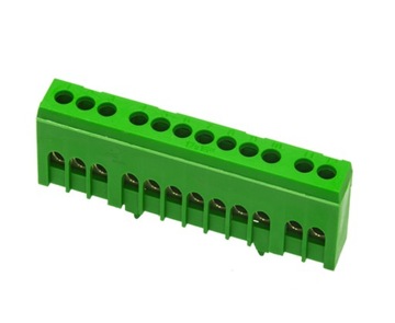 złączka listwa zerowa zacisk LZ 12PE 16mm zielona