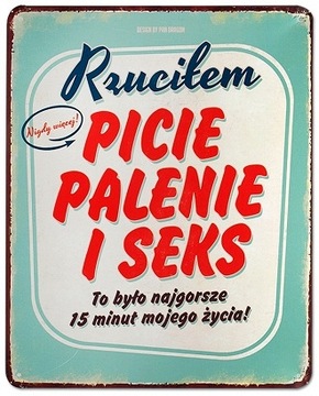 Tablica vintage metalowa tabliczka plakat napis
