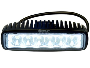 Mocna Lampa 6 LED cofania wsteczny 18W 12V 24V RS