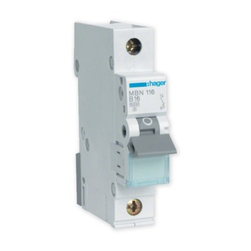 Автоматический выключатель HAGER 1P B16A MBN116E