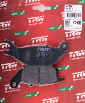 KLOCKI HAMULCOWE TRW HONDA CBR 125 04-10