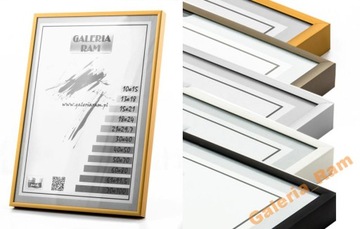 Rama ALUMINIOWA alu G 85x60cm PLAKAT ZDJĘCIE -Galeria Ram