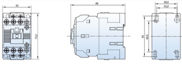 Контактор MC-12b 230В переменного тока (5,5кВт; 12А) - LG/LS