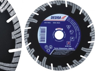 DEDRA Tarcza Turbo-T 250mm x25,4 zbrojony beton