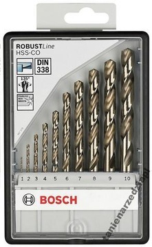 BOSCH zestaw wierteł do metalu HSS-CO 1 - 10 mm