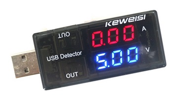 TESTER USB Amperomierz Voltomierz LCD Wys24h(3904)