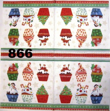 Serwetki do decoupage-1szt-ZIMA- ŚWIĘTA- NR 866