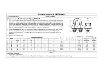 ЗАЖИМ ВЕРЕВОЧНЫЙ DIN 741 КИСЛОСТОЙКИЙ 6ММ - 5 шт.