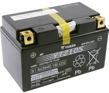 AKUMULATOR ŻELOWY YUASA YAMAHA MT-07 700 MT-09 850
