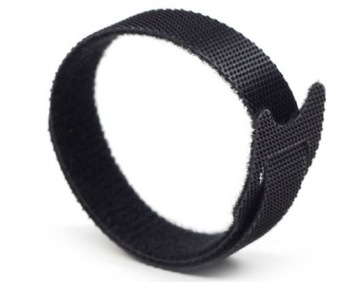 Кабельный органайзер VELCRO BAND 210x12mm Strong Black TIES 10 шт.