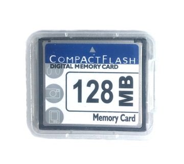 Карта памяти CompactFlash CF емкостью 128 МБ.