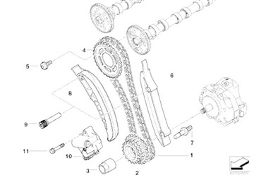 Насосное колесо BMW E60 E61 E65 520d 525d 530d 535d 730