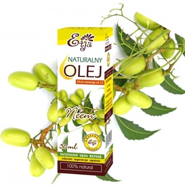 ETJA Naturalny olej Neem z miodli indyjskiej